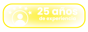 stiker 25 años de experiencia